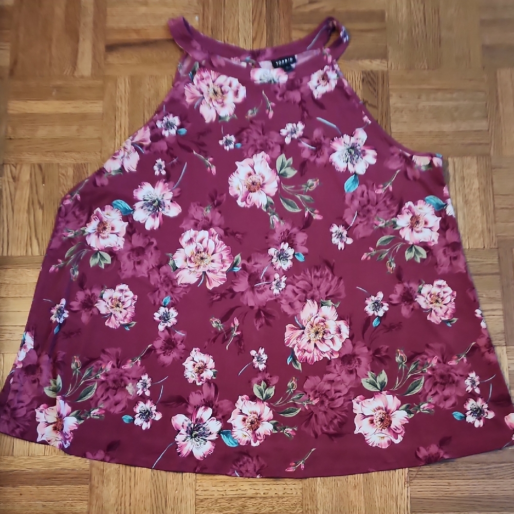 Torrid High Neck Floral Tank, 2X